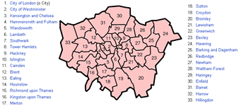 Mappa Londra